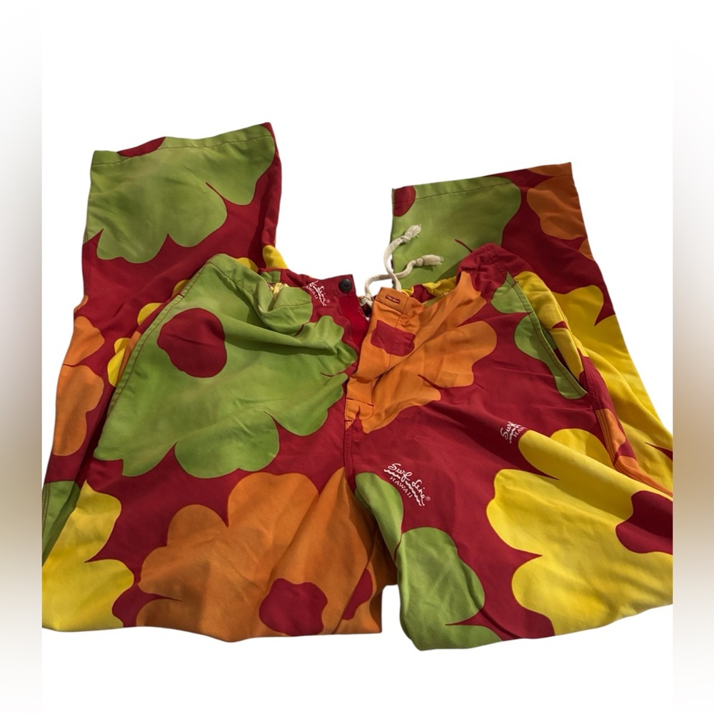 Vintage Surfs up Jams world flower print Print Swim pants